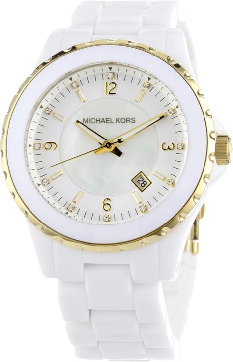 reloj michael kors blanco mujer|Michael Kors watch femme.